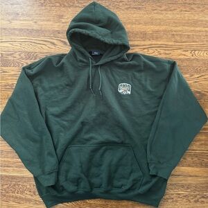#571 OHIO UNIVERSITY BOBCATS Green Hoodie SIZE XXL (MV SPORT)